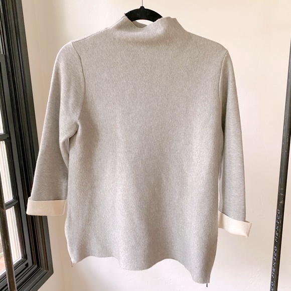 tahari mock neck sweater